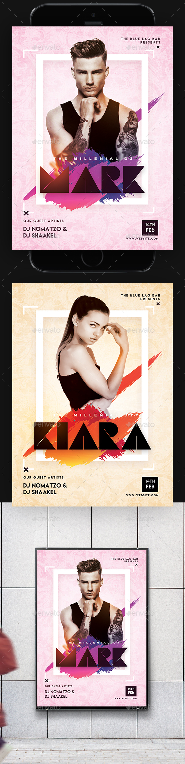 EDM Dj Poster - Clubs & Parties Events