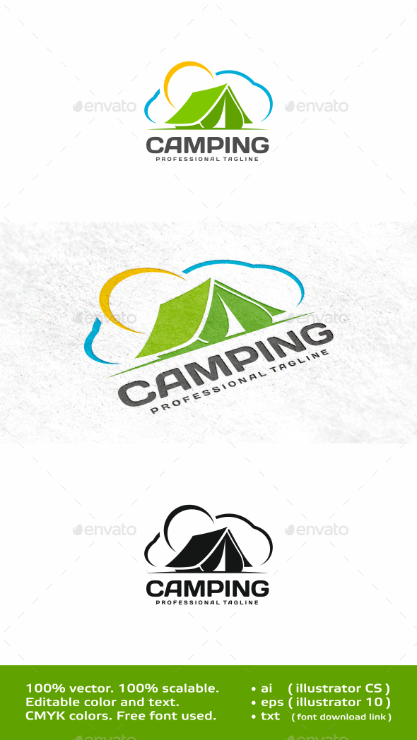 Camping - Objects Logo Templates