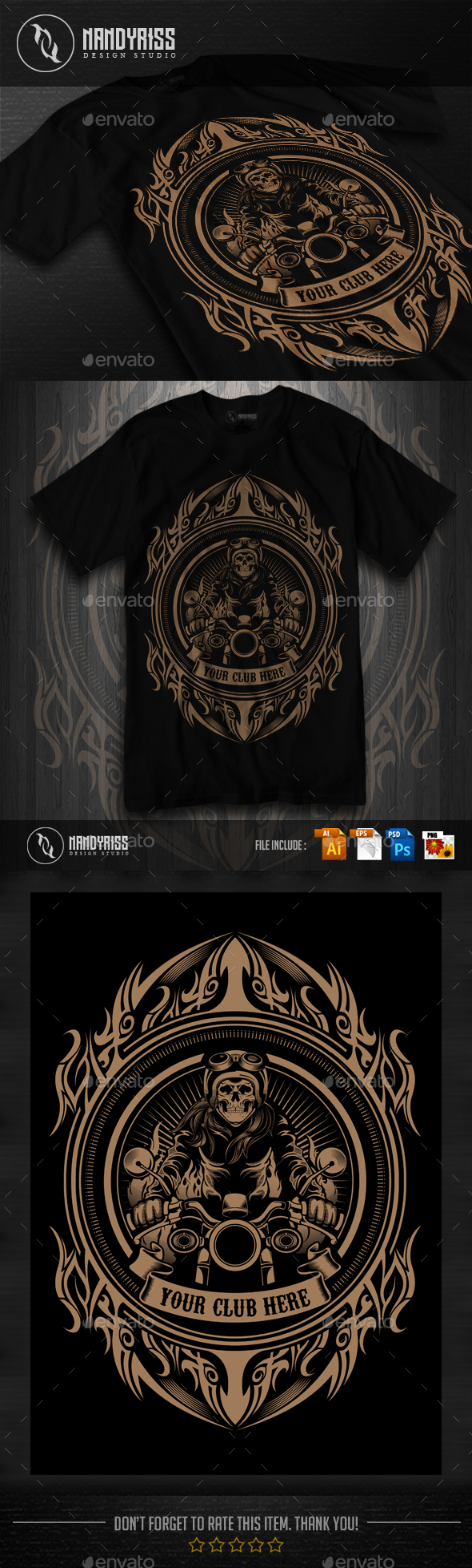 BIKERS ON FIRE - T-Shirts