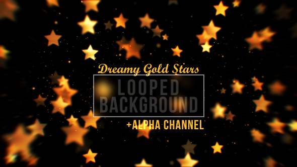Gold Stars Background Loop