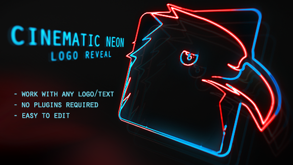 Cinematic Neon Logo - VideoHive 19387409