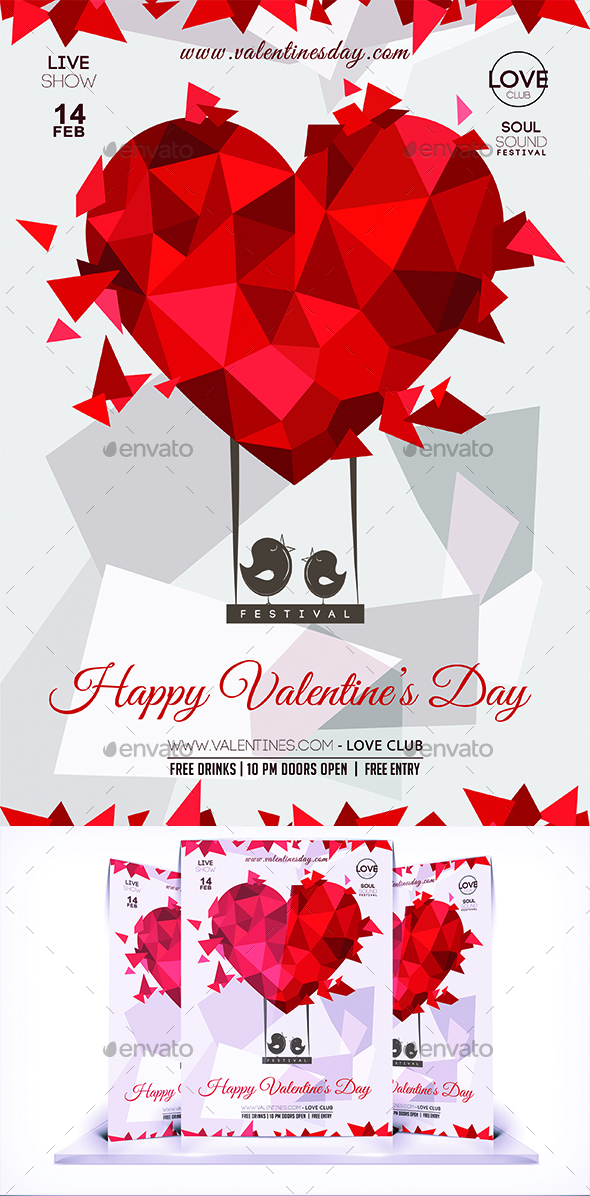 Valentines Day Lovers Flyer Vol 2 - Flyers Print Templates