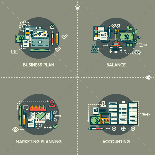 Business Plan, Balance, Marketing Planning, Accounting. - Concepts Business