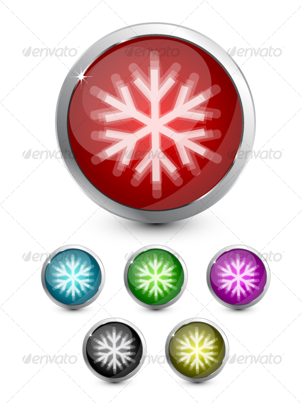 Snowflake button - Web Technology