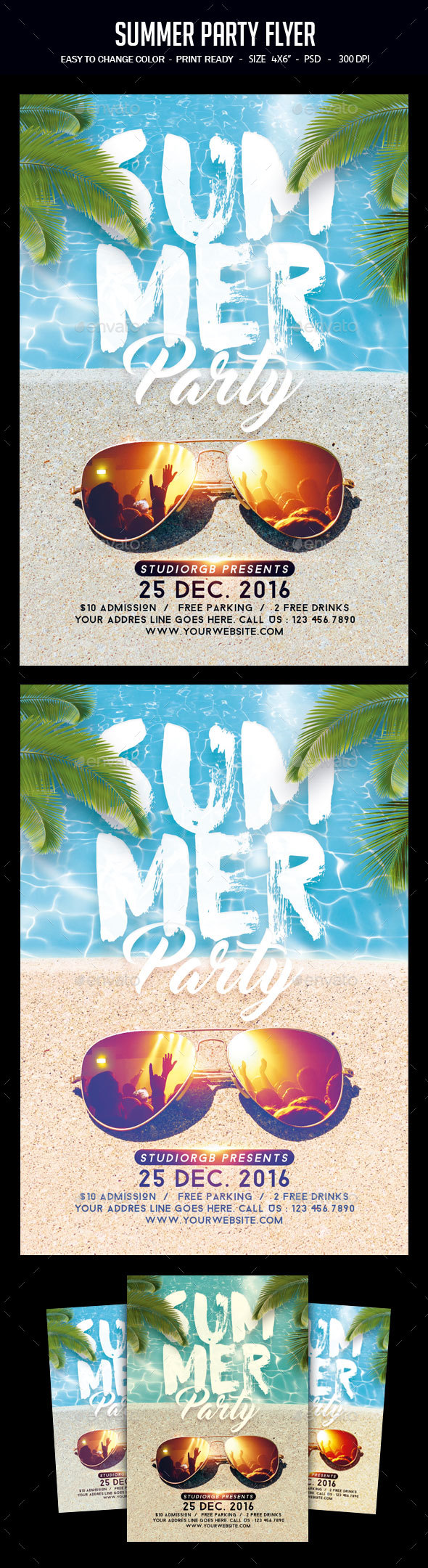Summer Party Flyer - Clubs & Parties Events