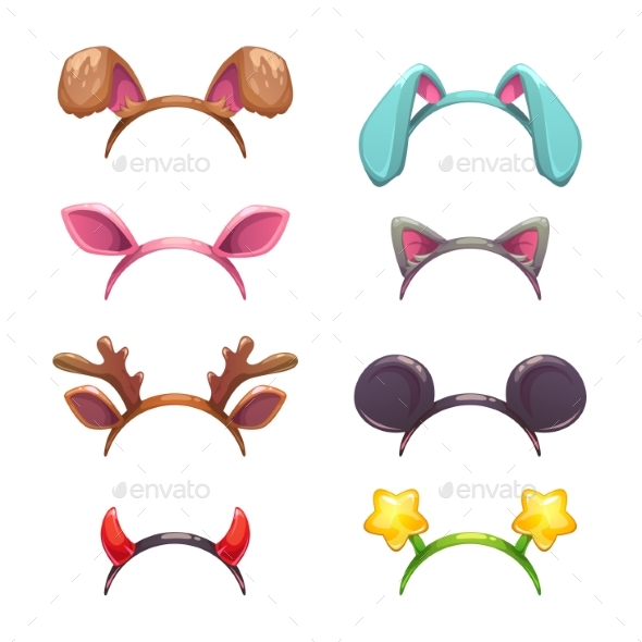 Masquerade Head Decor - Objects Vectors