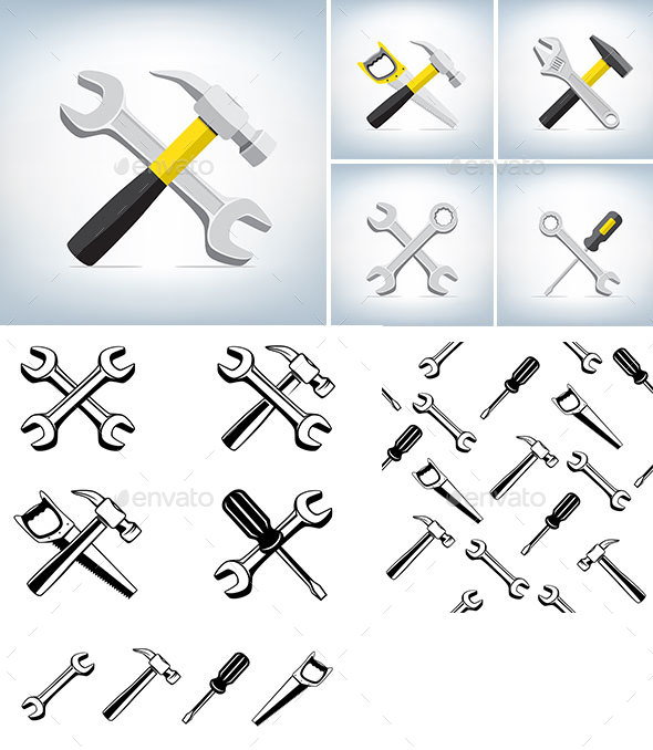 Different Tools Icon - Man-made Objects Objects