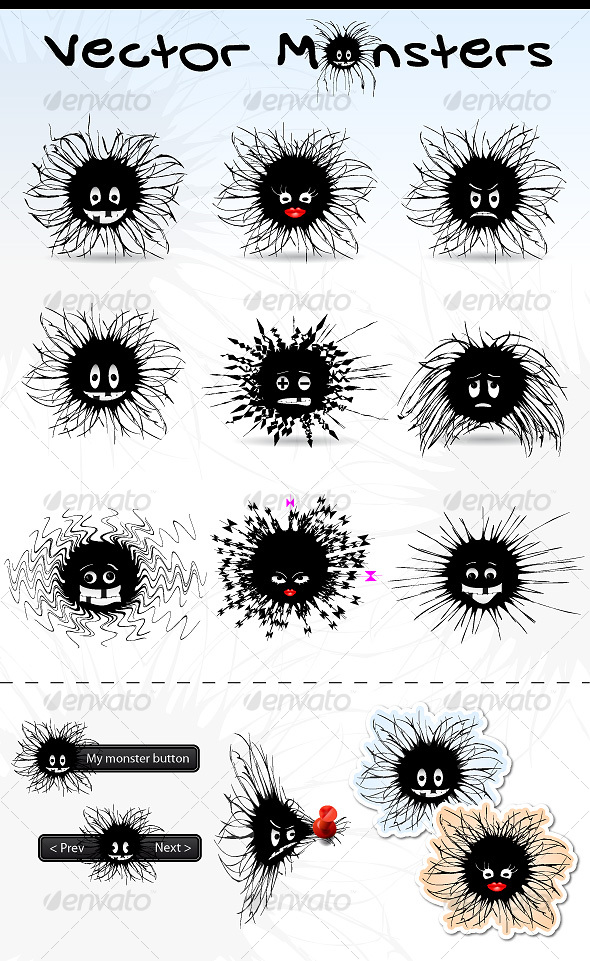 Vector Monsters - Monsters Characters