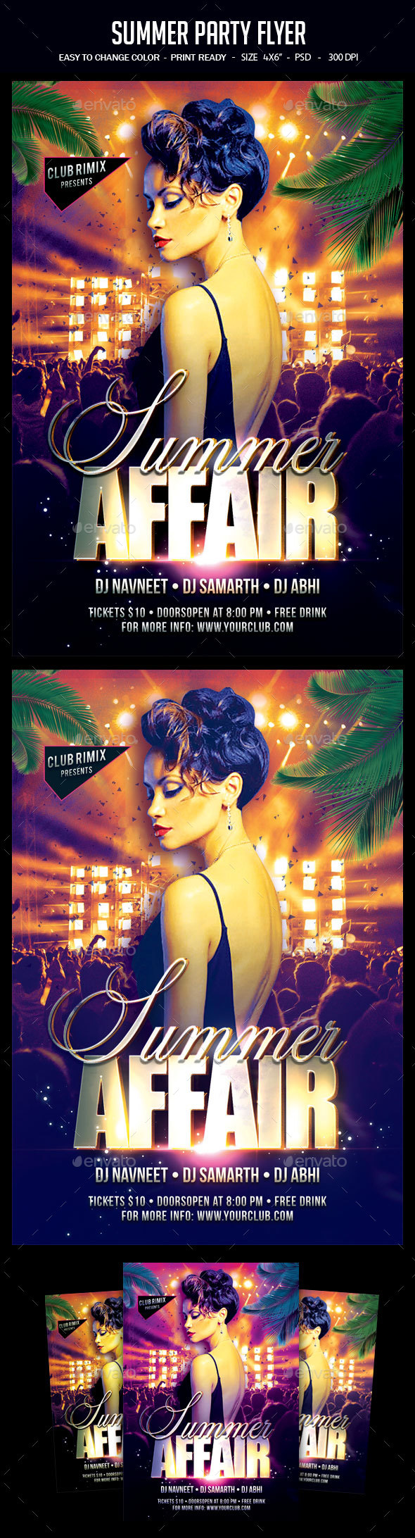 Summer Party Flyer - Clubs & Parties Events