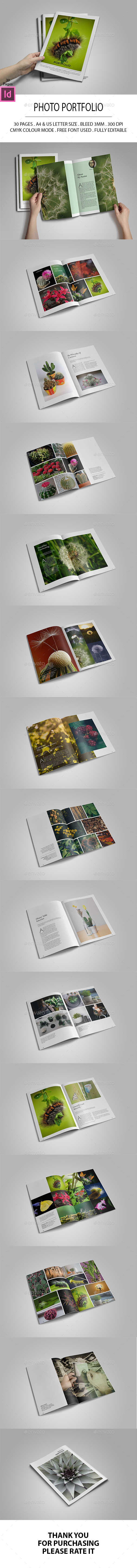 Photo Portfolio - Photo Albums Print Templates