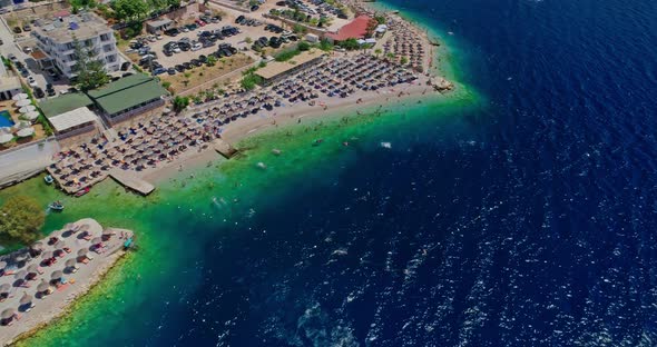 Beach in Albanian Riviera South Albania Near Saranda alt