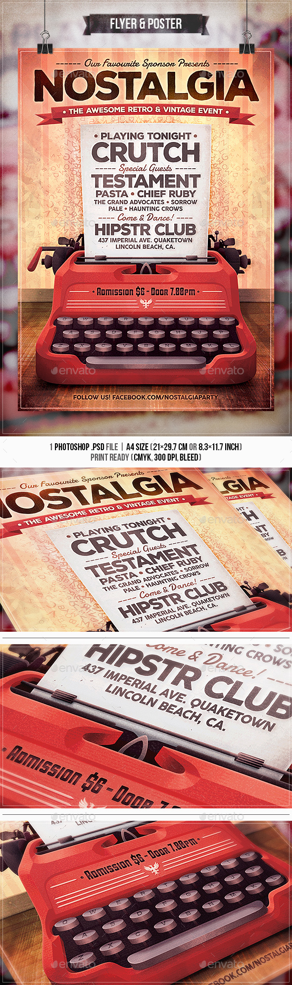 Nostalgia - Flyer & Poster - Concerts Events