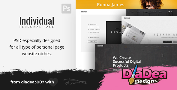 Individual - Personal - ThemeForest 19395250