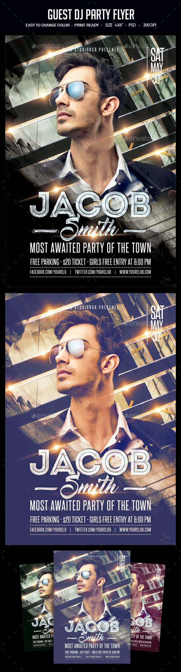 Guest Dj Party Flyer - Clubs & Parties Events