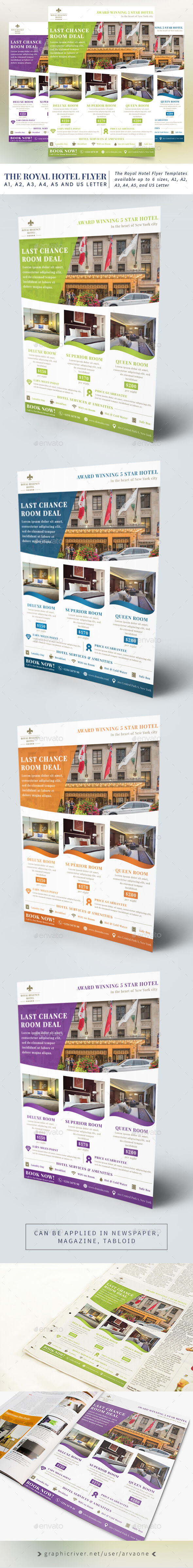 The Royal Hotel Flyer Templates - Commerce Flyers