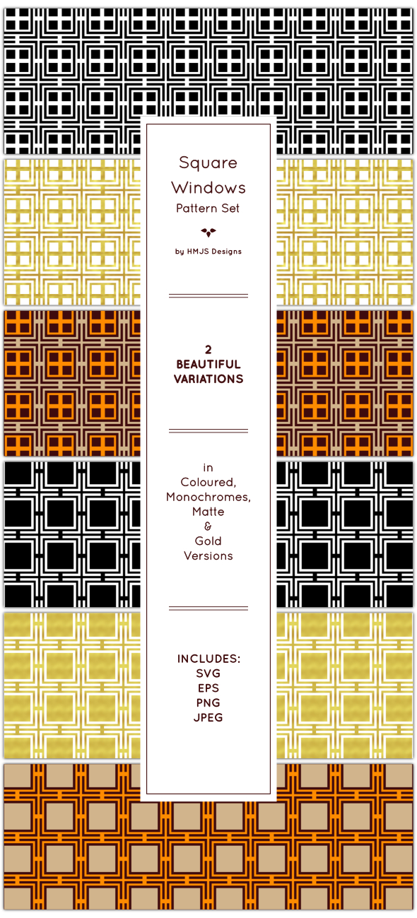Window Patterns - Textures / Fills / Patterns Illustrator