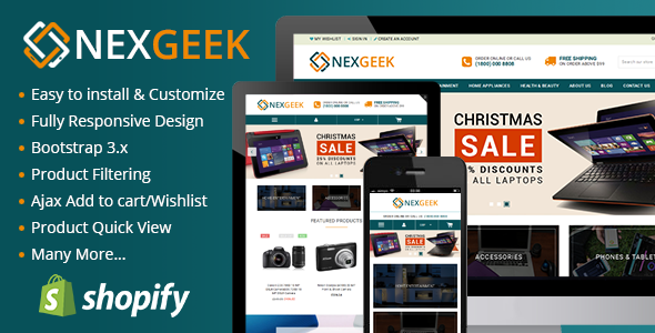 NexGeek - Multipurpose Responsive Shopify Theme - Shopify eCommerce