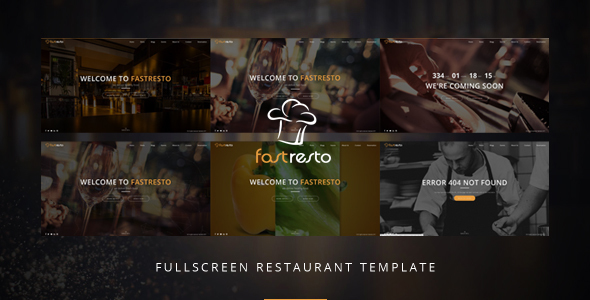 Fastresto Fullscreen Restaurant - ThemeForest 19396871