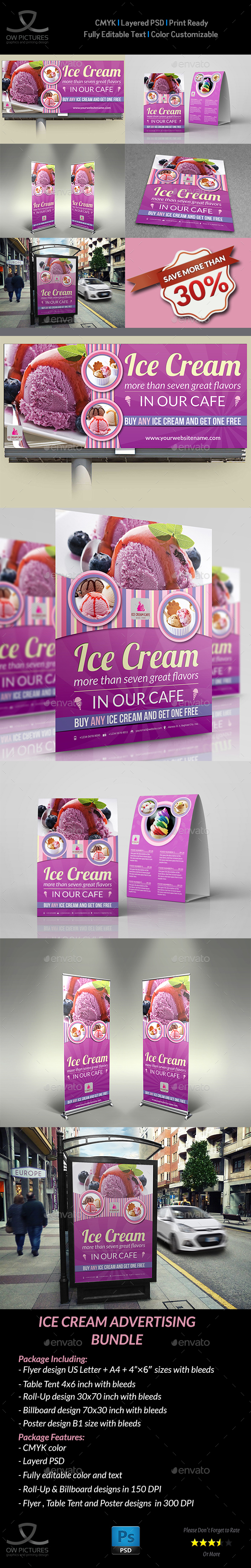 Ice Cream Advertising Bundle Vol.2