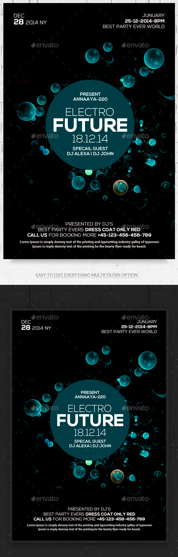 Minimal Abstract Flyer - Clubs & Parties Events