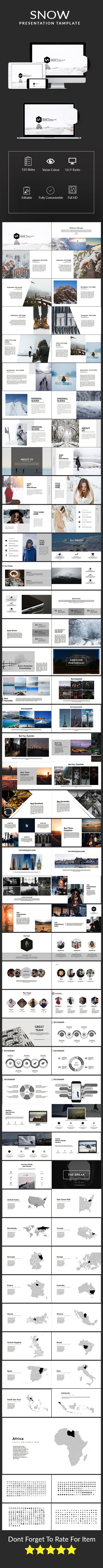 Snow Keynote Multipurpose Template - Keynote Templates Presentation Templates