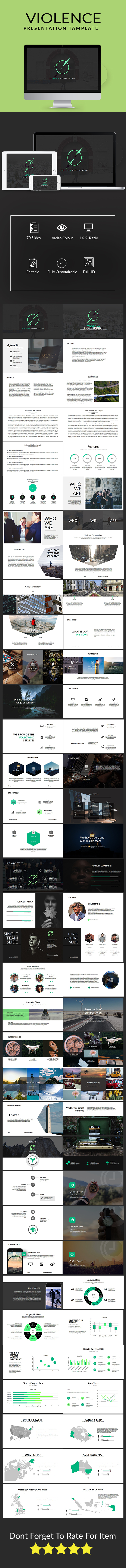 Violence Keynote Multipurpose Template - Keynote Templates Presentation Templates