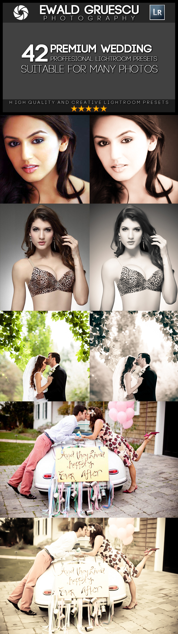 42 Wedding Style Lightroom Presets - Wedding Lightroom Presets