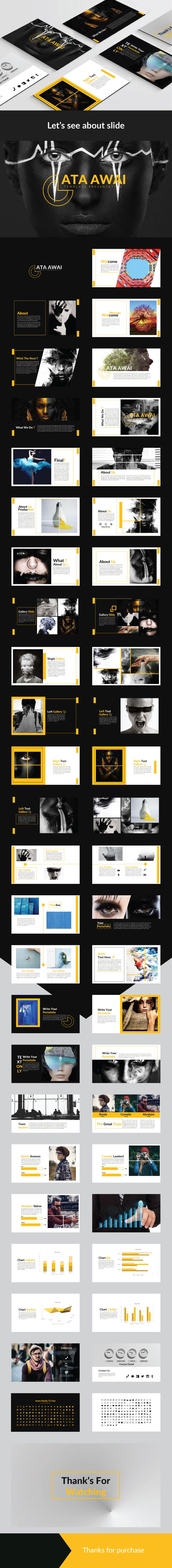 Ata Awai Presentation Power Point Template - Creative PowerPoint Templates