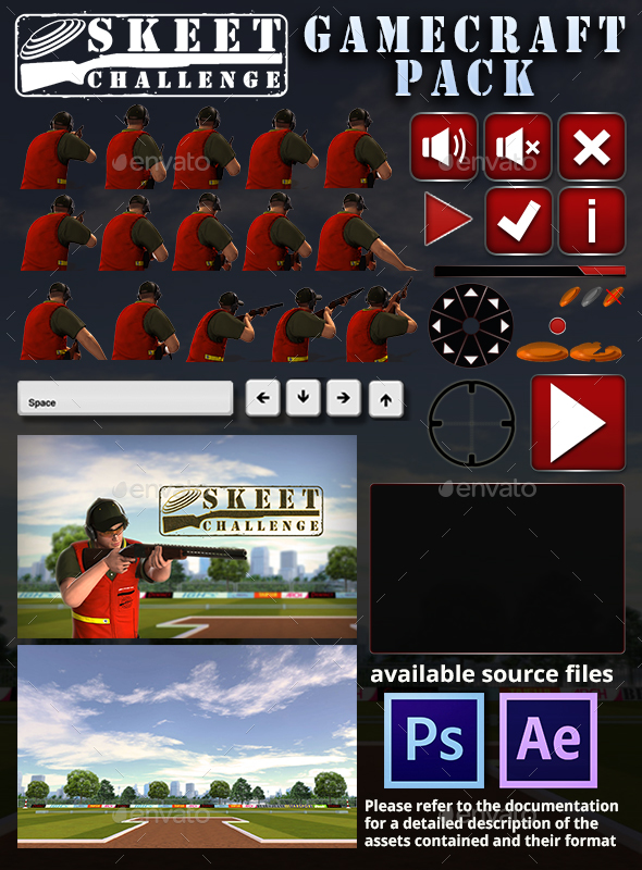 Skeet Challenge Game Assets - Game Assets