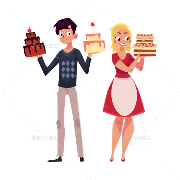 Young Couple, Parent, Man and Woman Holding - Birthdays Seasons/Holidays