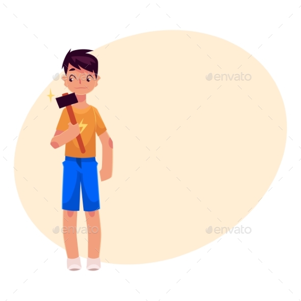 Full Length Portrait of Teenage Boy - People Characters