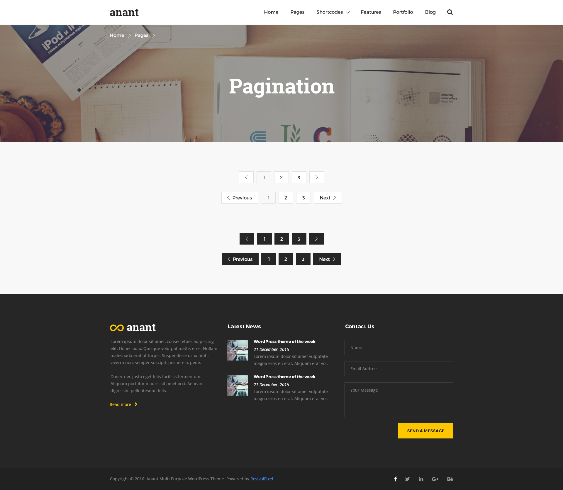 Anant | Multipurpose PSD Template by revivalpixel | ThemeForest