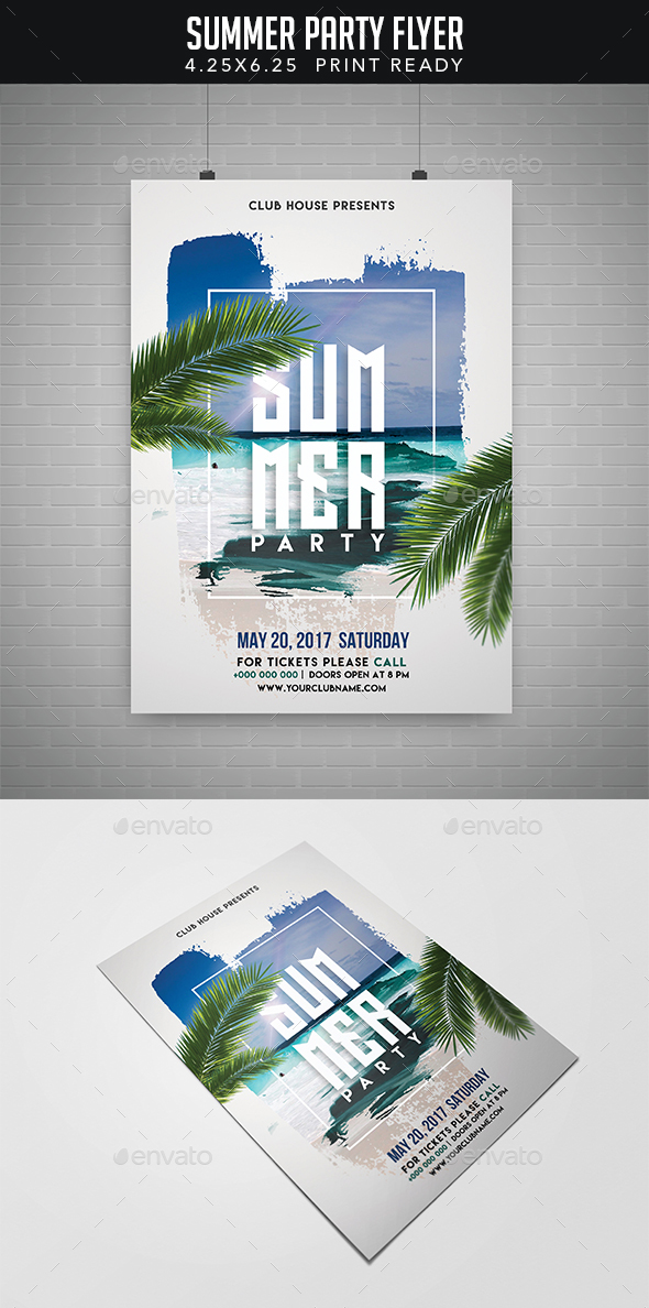 Summer Flyer - Clubs & Parties Events