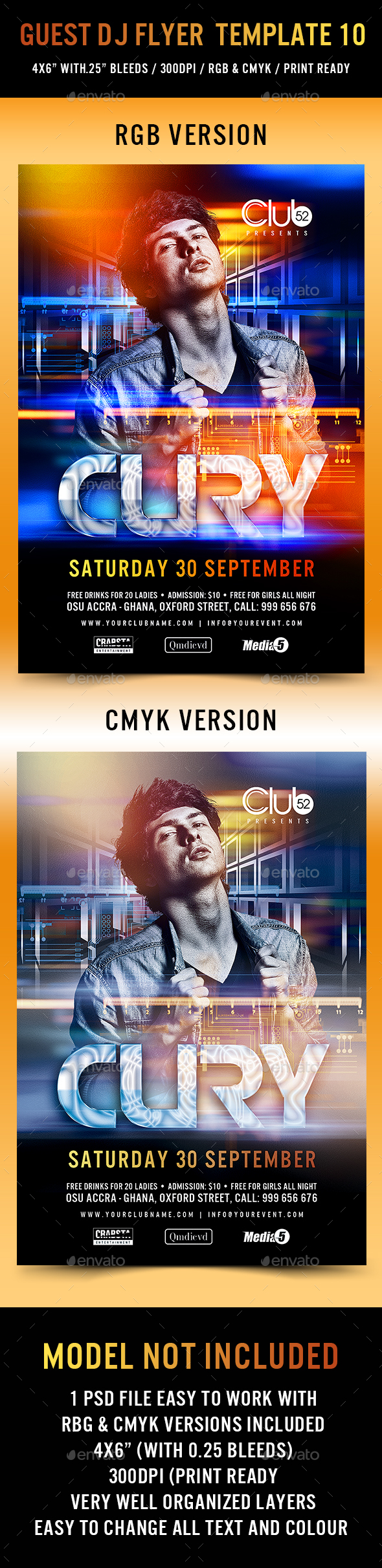 Guest Dj Flyer Template 10 - Events Flyers