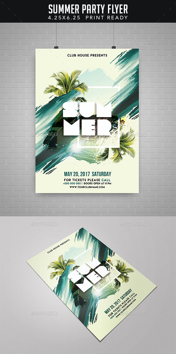 Summer Party Flyer - Clubs & Parties Events