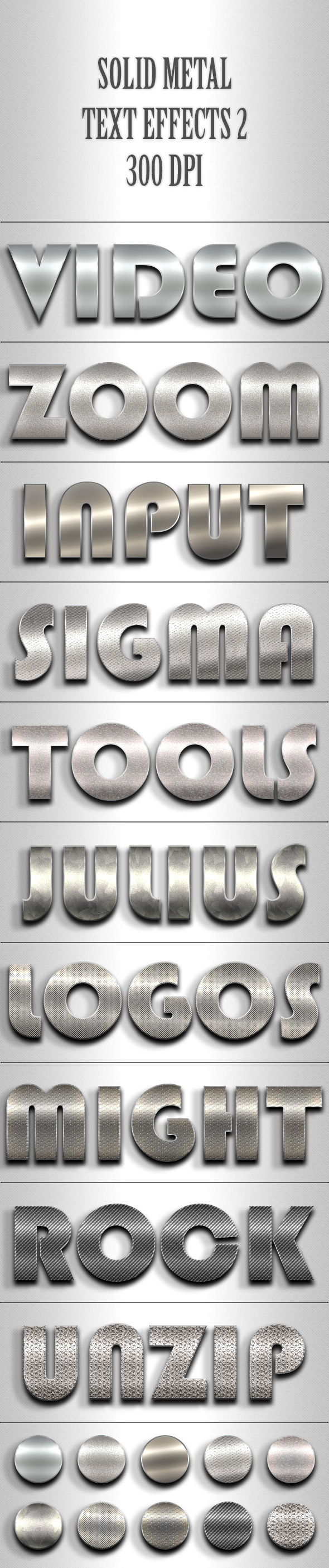 Solid Metal Text Effects 2 - Text Effects Styles