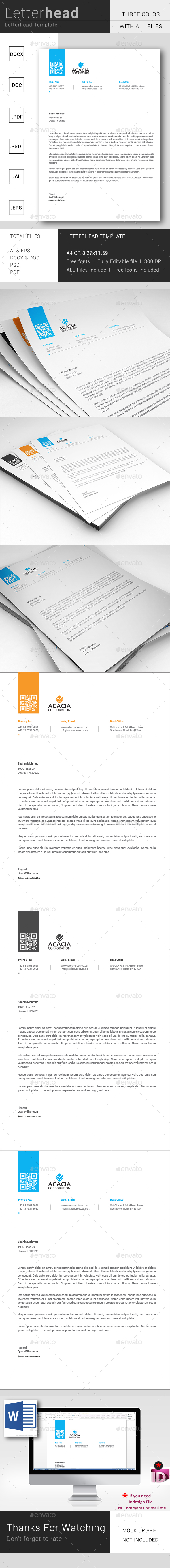 Letterhead - Stationery Print Templates