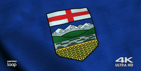 Alberta Flag 4K