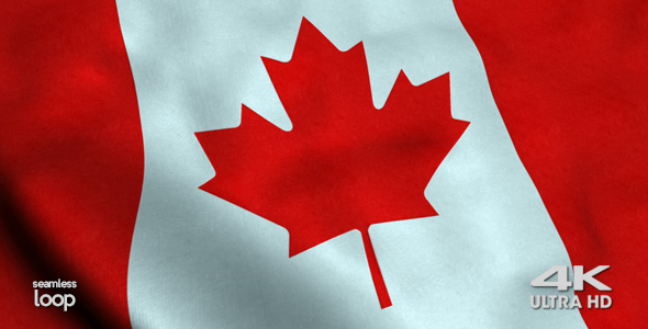 Canada Flag 4K