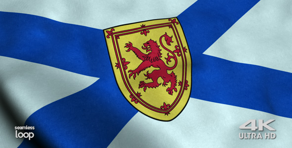 Nova Scotia Flag 4K