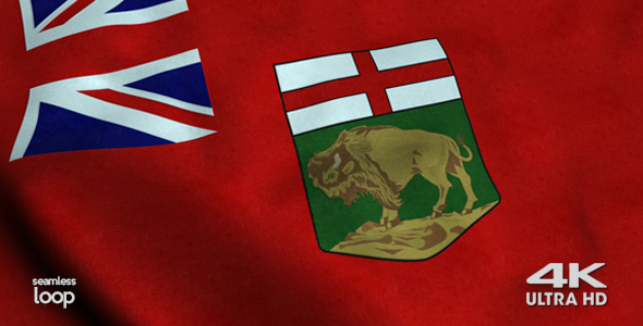 Manitoba Flag 4K