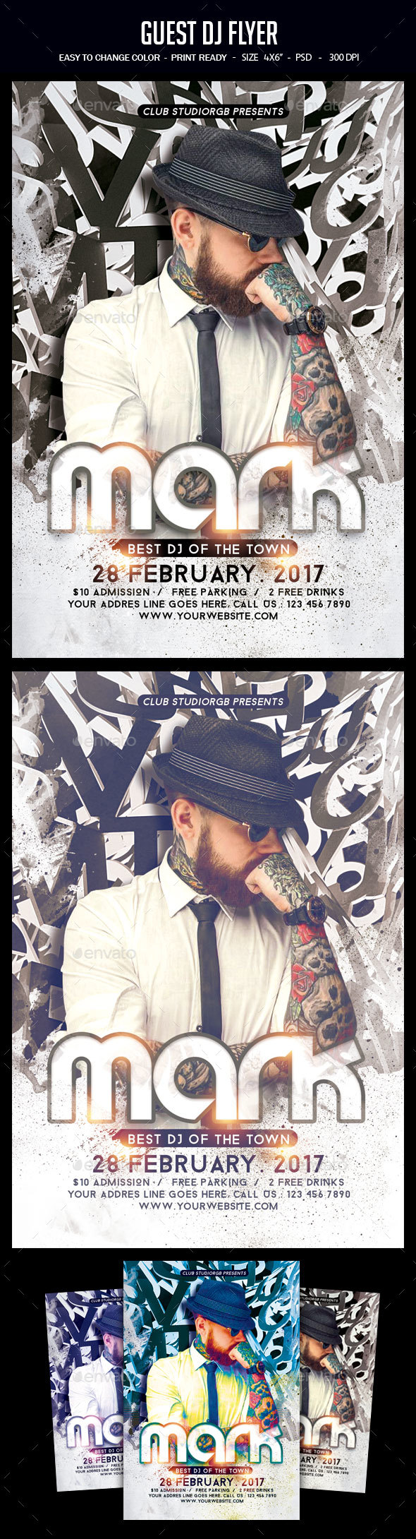 Guest Dj Flyer - Clubs & Parties Events