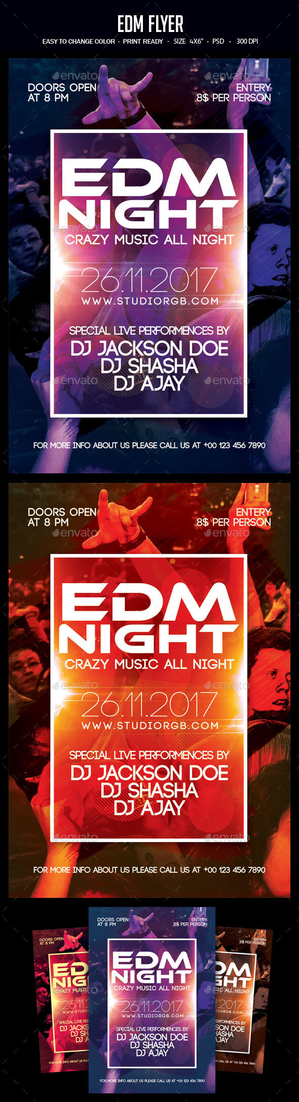 EDM Flyer - Clubs & Parties Events