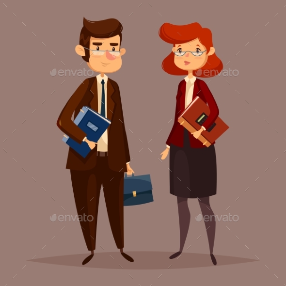 Accountant Male with Finance Document Folder - Concepts Business
