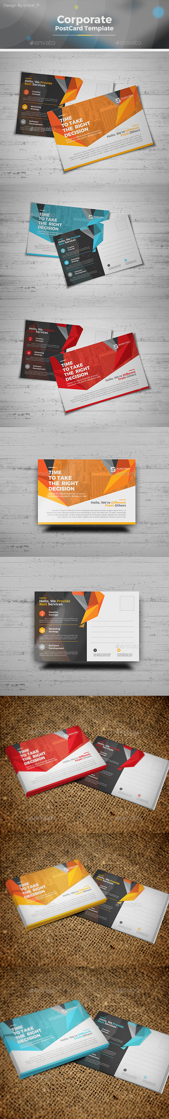 Corporate Business Postcard - Cards & Invites Print Templates