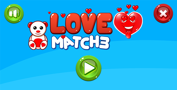 LOVE Match3 - CodeCanyon 19405305