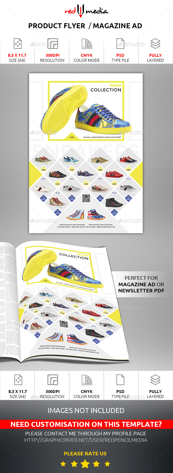 Product Flyer / Magazine AD - Commerce Flyers