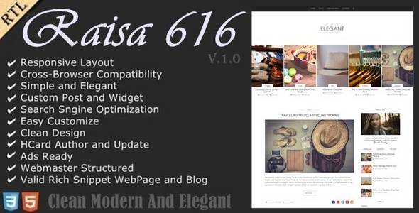 Raisa - An Elegant Responsive Blogger Theme - Blogger Blogging