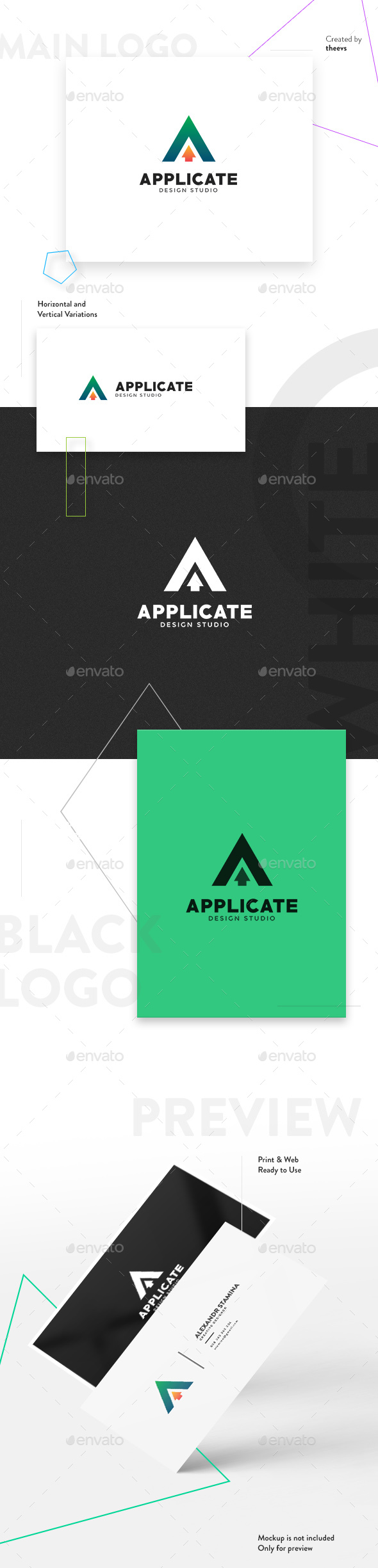 Applicate Logo - Letters Logo Templates