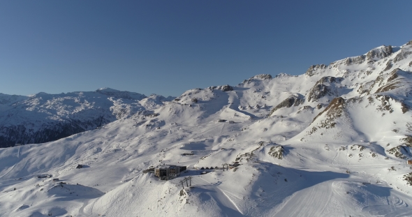 Snow-covered Ski Slopes